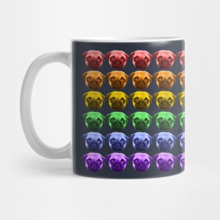 Pug Pride LGBT Rainbow Flag Gay Dog Lover Mug